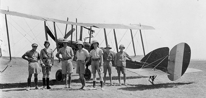 A 14 Sqn RFC BE2c in Egypt