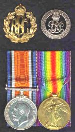 Picture of H. Samuels R.F.C. medal group.